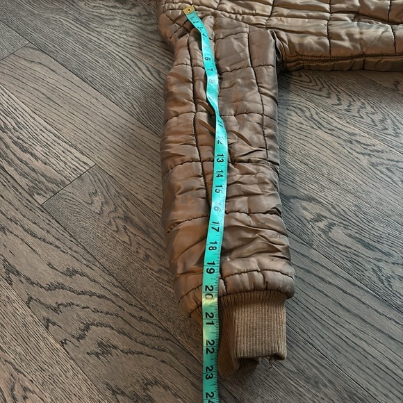 Tommy Hilfiger tan brown bumper puffer jacket Sz S - Picture 11 of 15